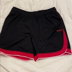 Reebok black and pink shorts